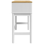 Salongbord Floro Hvit 89,5X36,5X73 Cm Heltre Furu