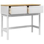 Salongbord Floro Hvit 89,5X36,5X73 Cm Heltre Furu