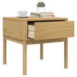 Lampebord Floro Voksbrun 55X55X54 Cm Heltre Furu