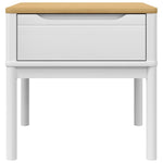 Lampebord Floro Hvit 55X55X54 Cm Heltre Furu