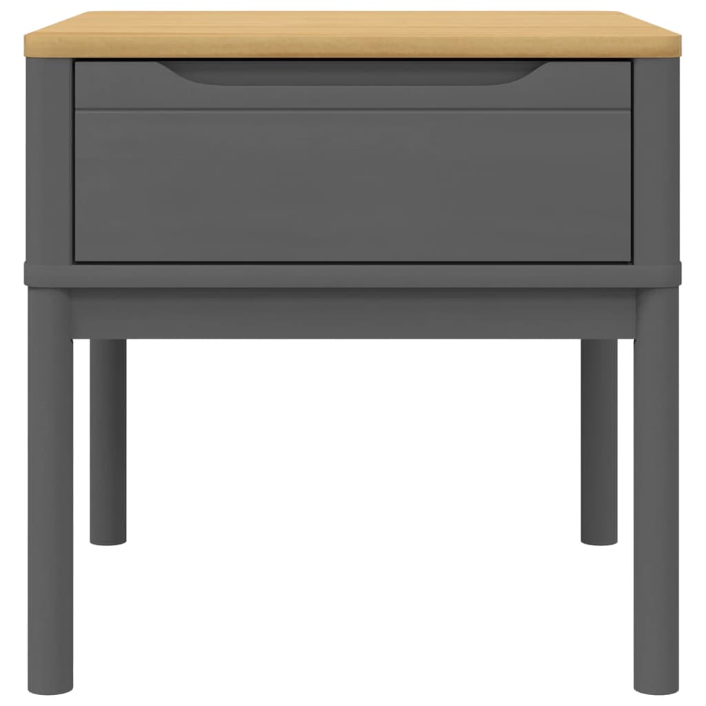 Lampebord Floro Grå 55X55X54 Cm Heltre Furu