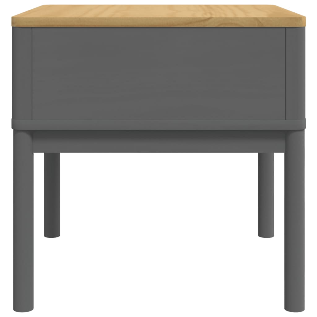 Lampebord Floro Grå 55X55X54 Cm Heltre Furu