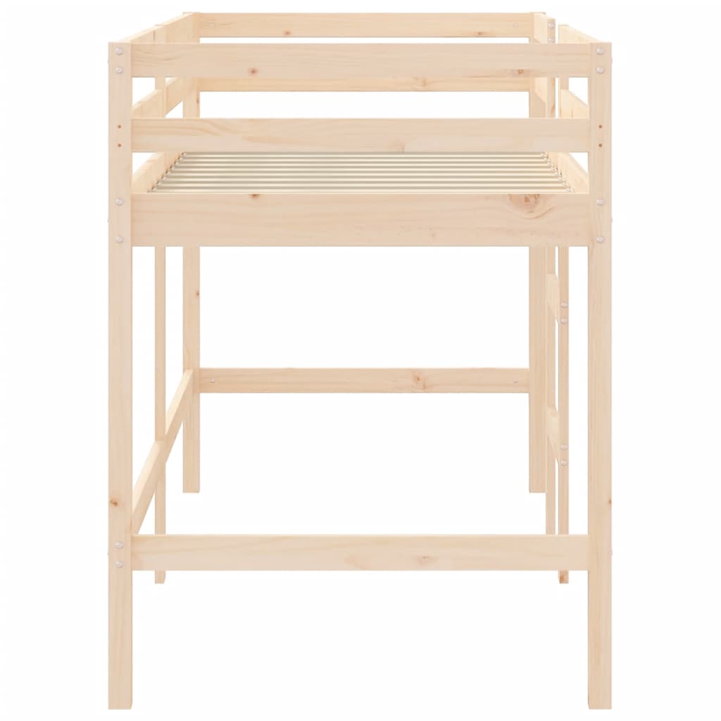 Køyeseng For Barn Med Stige 90X190 Cm Heltre Furu