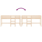 Køyeseng For Barn Med Stige 90X190 Cm Heltre Furu