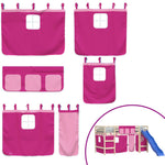 Gardiner For Køyeseng Rosa Polyester
