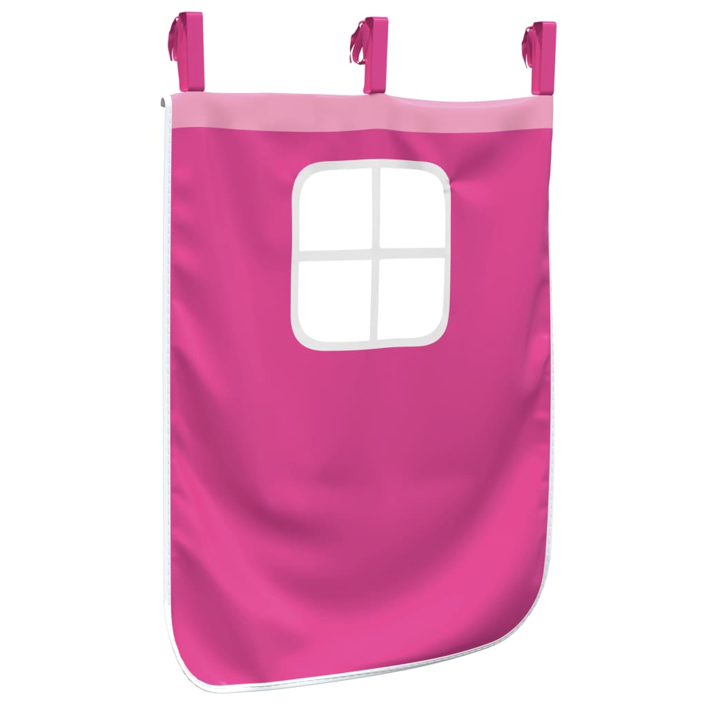 Gardiner For Køyeseng Med Tunnel Rosa Polyester