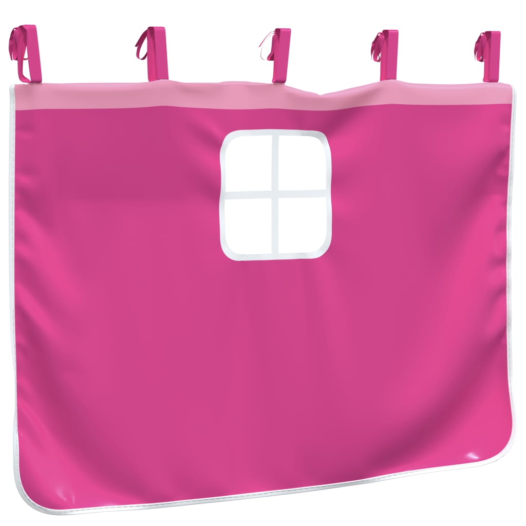 Gardiner For Køyeseng Med Tårn Rosa Polyester
