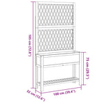 Plantekasse Med Espalier Og Hylle 100X32X185 Cm Heltre Akasie