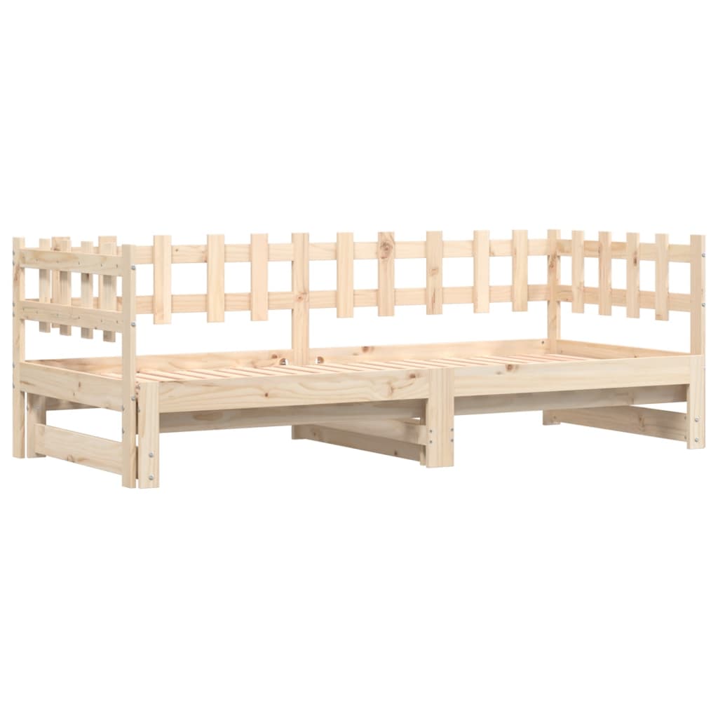 Uttrekkbar Dagseng 2X(90X200) Cm Heltre Furu