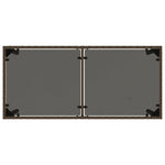 Hagebord Med Glassplate Brun 115X54X74 Cm Polyrotting