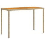 Hagebord Med Topp I Akasietre Beige 115X54X74 Cm Polyrotting
