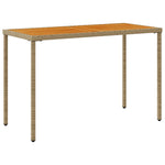 Hagebord Med Topp I Akasietre Beige 115X54X74 Cm Polyrotting