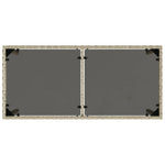 Hagebord Med Glassplate Lysegrå 115X54X74 Cm Polyrotting