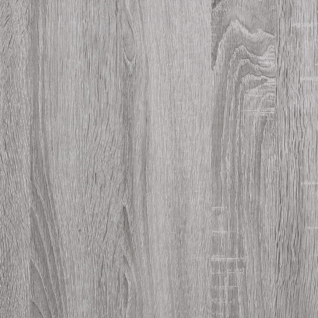 Sengeramme Med Hodegavl Grå Sonoma 100X200 Cm Konstruert Tre