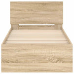 Sengeramme Uten Madrass Med Hodegavl Sonoma Eik 75X190 Cm