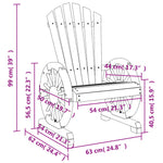 Adirondack Hagestoler 2 Stk Heltre Gran