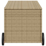 Putekasse Med Hjul Blandet Beige 190L Cm Polyrotting