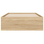 Sengeramme Med Skuffer Sonoma Eik 90X200 Cm Konstruert Tre