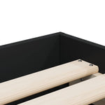 Sengeramme Med Skuffer Svart 90X190 Cm Konstruert Tre