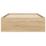 Sengeramme Med Skuffer Sonoma Eik 90X190 Cm Konstruert Tre