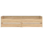 Sengeramme Med Skuffer Sonoma Eik 75X190 Cm