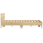 Sengeramme Med Hodegavl Sonoma Eik 120X200 Cm Konstruert Tre