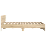 Sengeramme Med Hodegavl Sonoma Eik 140X200 Cm