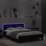 Sengeramme Med Hodegavl Og Led Svart 120X190 Cm
