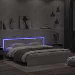 Sengeramme Med Sengegavl Og Led Hvit 200X200 Cm