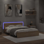 Sengeramme Med Hodegavl Og Led Sonoma Eik 160X200 Cm