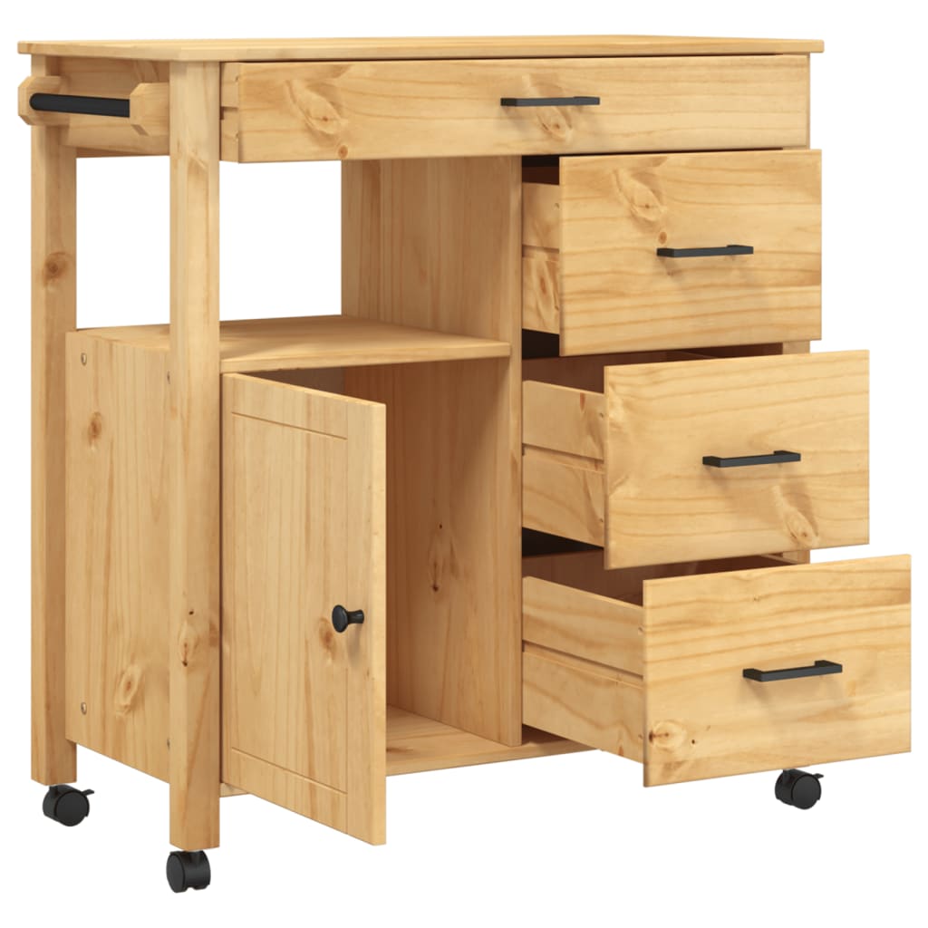 Kjøkkenvogn Monza 84X40X90 Cm Heltre Furu