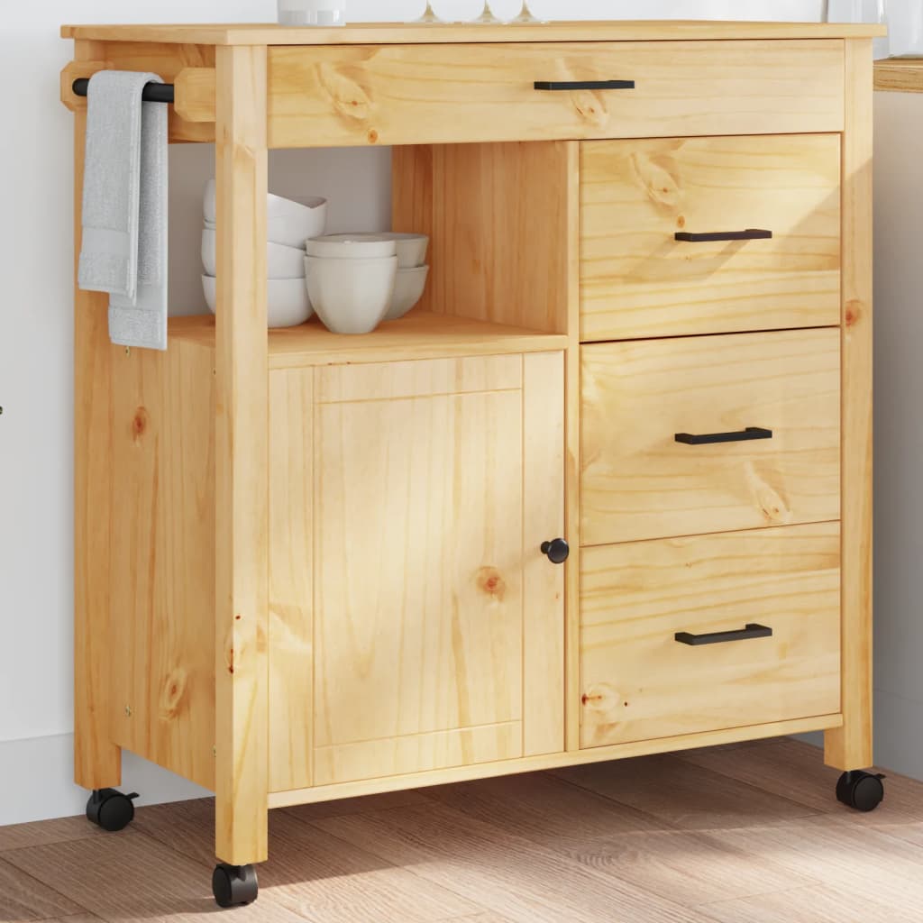 Kjøkkenvogn Monza 84X40X90 Cm Heltre Furu