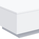 Salongbord Hvit 55X55X31 Cm Konstruert Tre