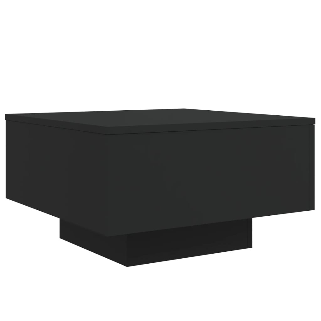 Salongbord Svart 55X55X31 Cm Konstruert Tre
