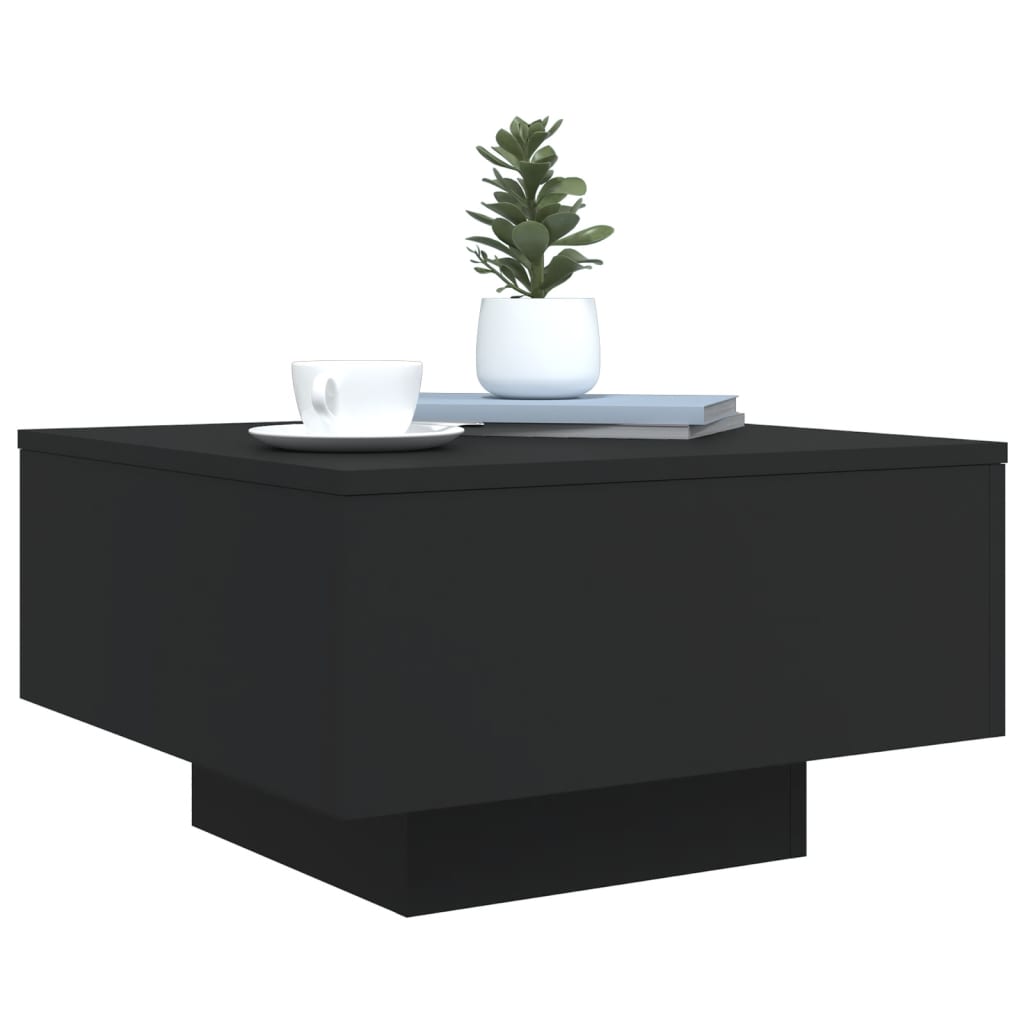 Salongbord Svart 55X55X31 Cm Konstruert Tre