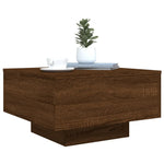 Salongbord Brun Eik 55X55X31 Cm Konstruert Tre