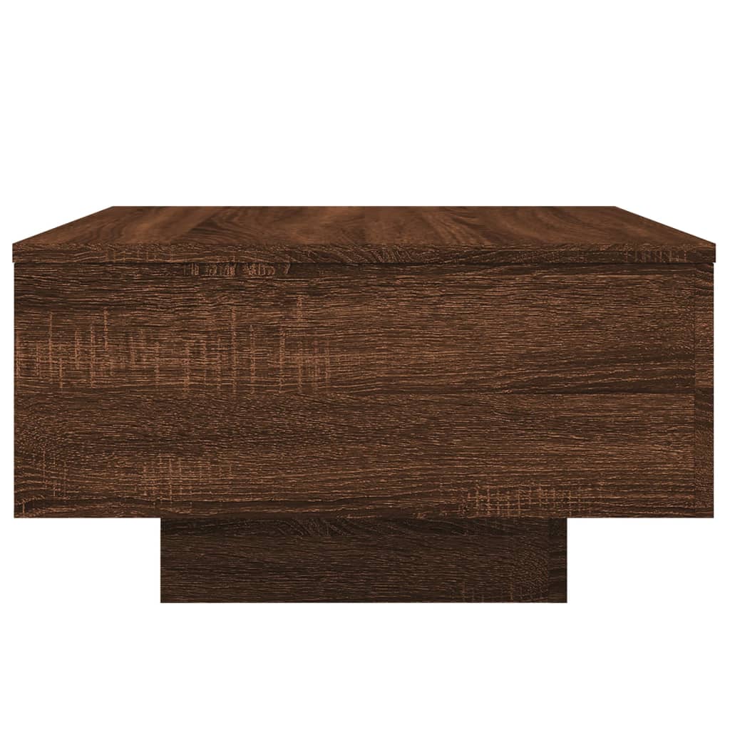 Salongbord Brun Eik 55X55X31 Cm Konstruert Tre