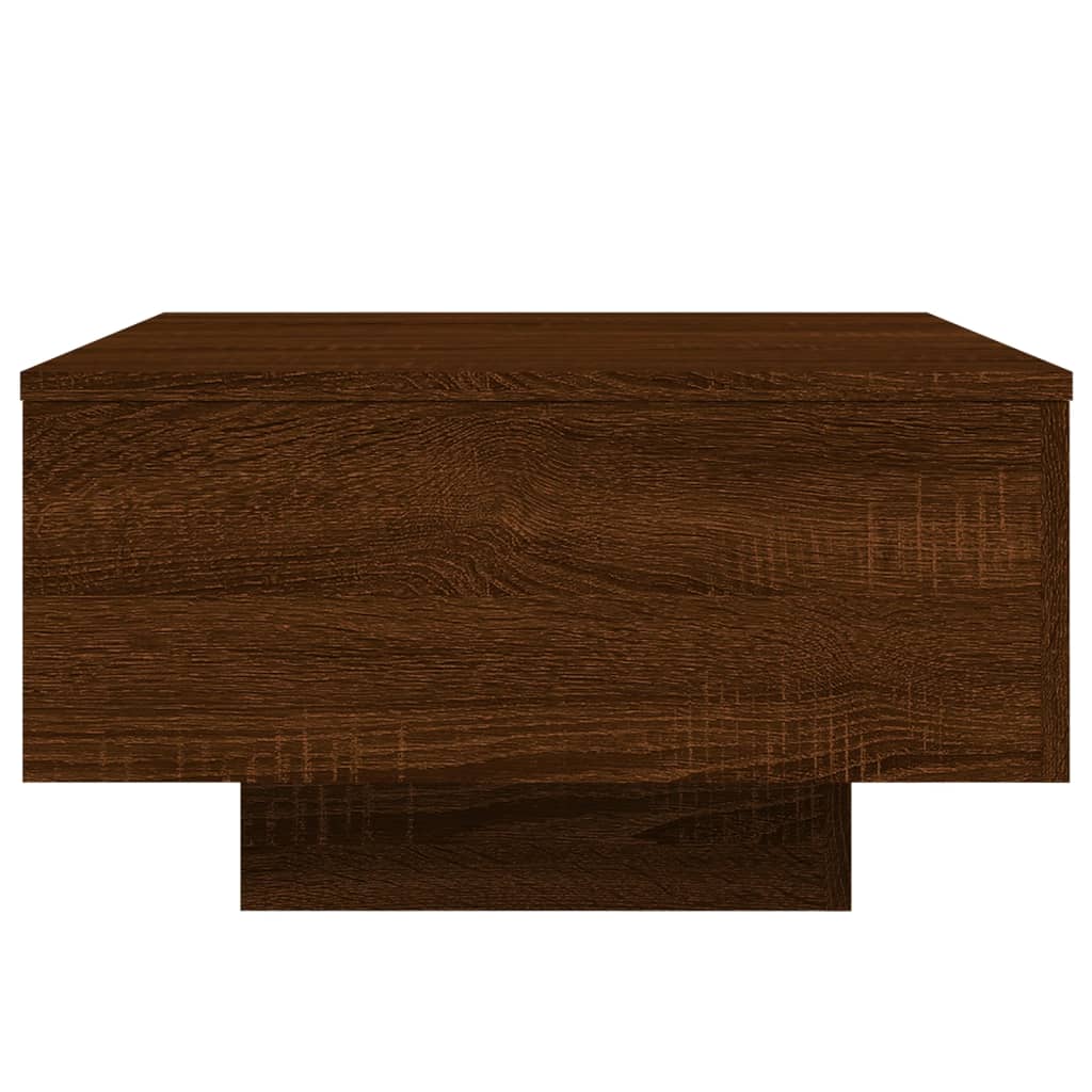 Salongbord Brun Eik 55X55X31 Cm Konstruert Tre