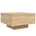 Salongbord Med Led-Lys Sonoma Eik 55X55X31 Cm