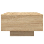 Salongbord Med Led-Lys Sonoma Eik 55X55X31 Cm