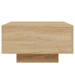Salongbord Med Led-Lys Sonoma Eik 55X55X31 Cm