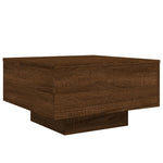 Salongbord Med Led-Lys Brun Eik 55X55X31 Cm