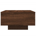 Salongbord Med Led-Lys Brun Eik 55X55X31 Cm