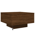 Salongbord Med Led-Lys Brun Eik 55X55X31 Cm