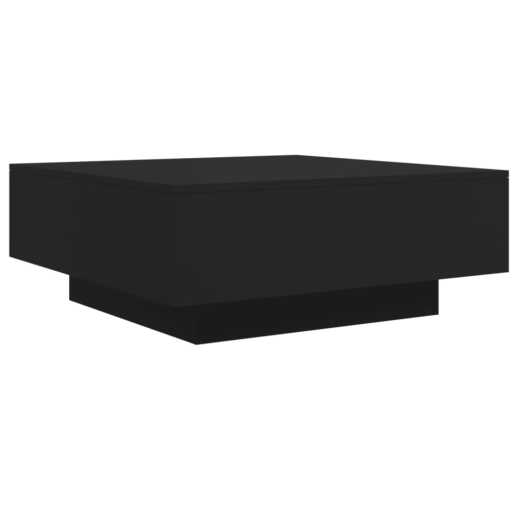 Salongbord Svart 80X80X31 Cm Sponplate