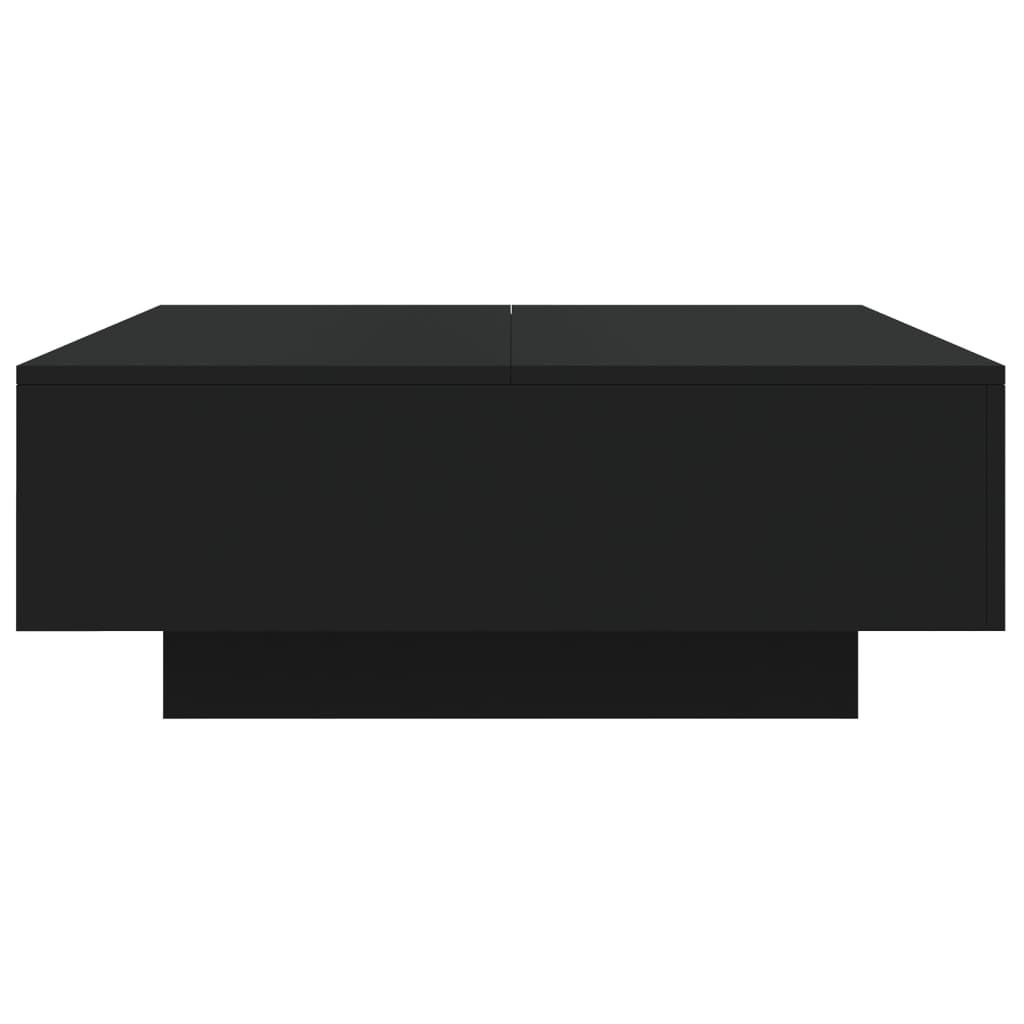 Salongbord Svart 80X80X31 Cm Sponplate