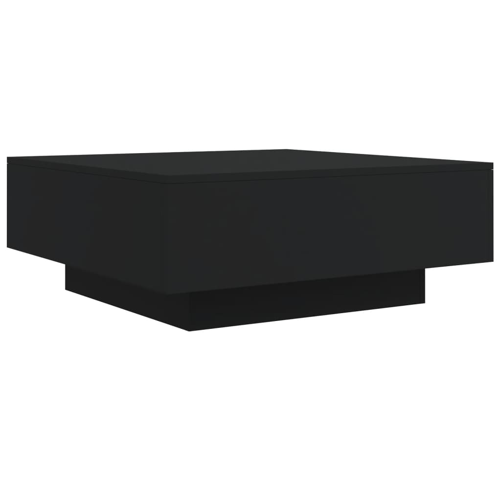 Salongbord Svart 80X80X31 Cm Sponplate