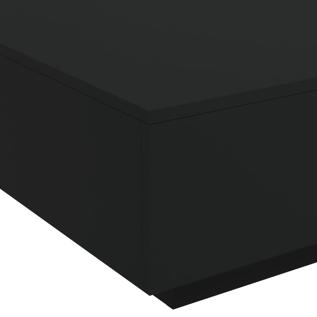 Salongbord Svart 80X80X31 Cm Sponplate