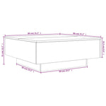Salongbord Sonoma Eik 80X80X31 Cm Sponplate
