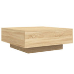 Salongbord Med Led-Lys Sonoma Eik 80X80X31 Cm